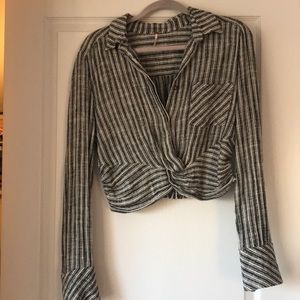 Free people crop long sleeve